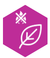 Leaf with the scorch symbol struck through