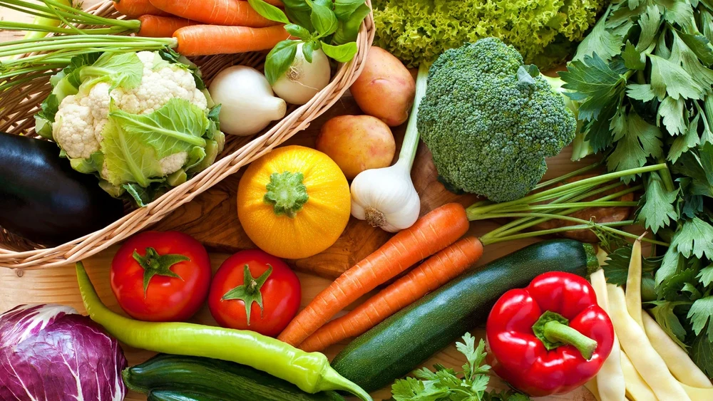 An assortment of fresh vegetables