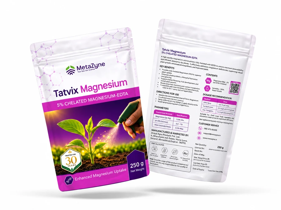 Tatvix Magnesium 250 g pack, front label