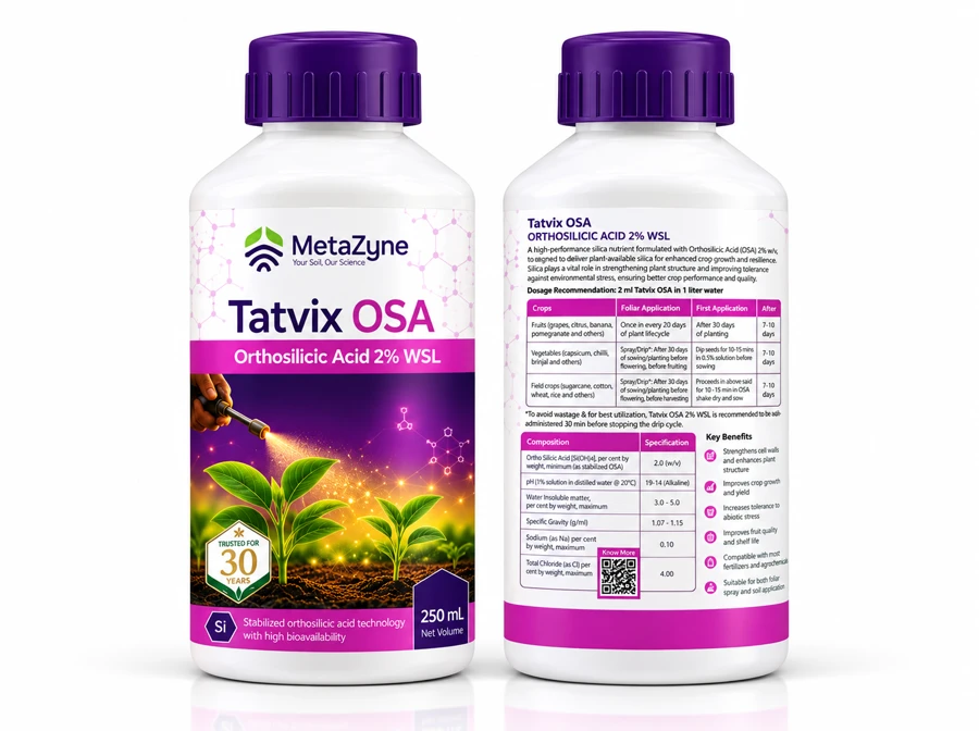 Tatvix OSA bottle, front label