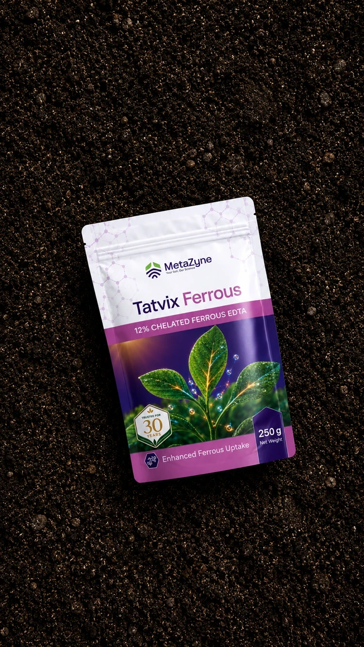 Tatvix Ferrous pack lying on bare soil